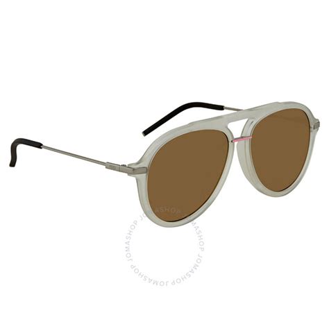 Fendi Fantastic Brown Pilot Men's Sunglasses FF M0011/S 